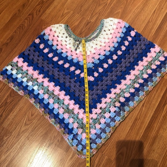 Granny Square Poncho - Picture 1 of 5